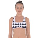 Halftone Pattern Dot Modern Retro Texture Circle Got No Strings Sports Bra View1