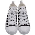 Halftone Pattern Dot Modern Retro Texture Circle Kids  Mid-Top Canvas Sneakers View1