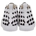 Halftone Pattern Dot Modern Retro Texture Circle Kids  Mid-Top Canvas Sneakers View4