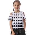 Halftone Pattern Dot Modern Retro Texture Circle Kids  Butterfly Cutout Tee View1
