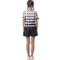 Halftone Pattern Dot Modern Retro Texture Circle Kids  Butterfly Cutout Tee View2
