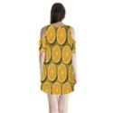 Orange Slices Cross Sections Pattern Shoulder Cutout Velvet One Piece View2