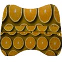 Orange Slices Cross Sections Pattern Velour Head Support Cushion View2