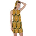 Orange Slices Cross Sections Pattern Racer Back Hoodie Dress View1