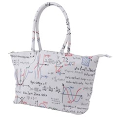 Math Formula Pattern Canvas Shoulder Bag by Wegoenart