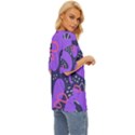 Abstract Background Shape Shapes Oversized Basic Tee View3