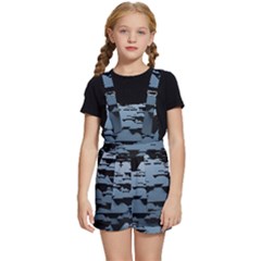 Illustration Background Pattern Modernart Kids  Short Overalls