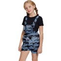 Illustration Background Pattern Modernart Kids  Short Overalls View2