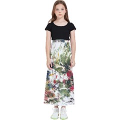 Art Creativity Painting Abstract Kids  Flared Maxi Skirt