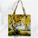 Landscape Painting Meadow Garden Zipper Grocery Tote Bag View1