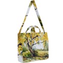 Landscape Painting Meadow Garden Square Shoulder Tote Bag View2