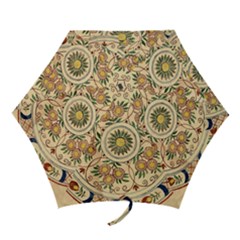 Illustration Painting Vintage Antique Plate China Mini Folding Umbrellas