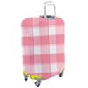 Pink and white plaids Luggage Cover (Medium) View2