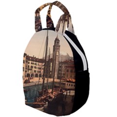  The Harbor, Riva, Lake Garda, Italy 1890-1900 Travel Backpacks
