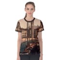 The Harbor, Riva, Lake Garda, Italy 1890-1900 2 Background Brown Women s Cotton Tee View1