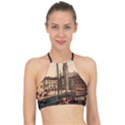 The Harbor, Riva, Lake Garda, Italy 1890-1900 2 Background Brown Racer Front Bikini Top View1