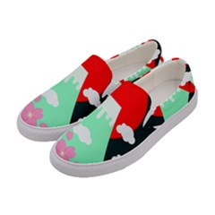 Mount Fuji Japan Landscape Volcano Women s Canvas Slip Ons