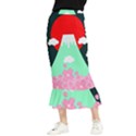 Mount Fuji Japan Landscape Volcano Maxi Fishtail Chiffon Skirt View1