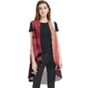 Artistic Digital Landscape Art Sleeveless Chiffon Waistcoat Shirt View1