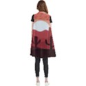 Artistic Digital Landscape Art Sleeveless Chiffon Waistcoat Shirt View2