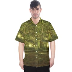 Nature Greenforest Trees Tree Landscape Men s Hawaii Shirt