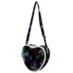 Snowflakes-star Calor Heart Shoulder Bag