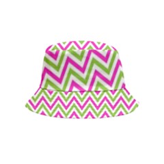 Mave,chevron,white,navi,purple Bucket Hat (kids)