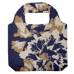 Illustration Abstract Flower Background Pattern Premium Foldable Grocery Recycle Bag