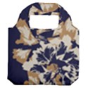 Illustration Abstract Flower Background Pattern Premium Foldable Grocery Recycle Bag View2