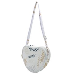 Flower-white Heart Shoulder Bag
