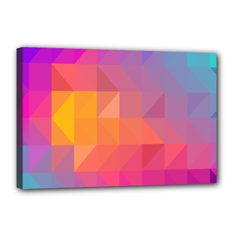 Illustration Geometric Pattern Design Graphic Canvas 18  X 12  (stretched)