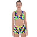 Illustration Geometric Form Circle Line Pattern Racerback Boyleg Bikini Set View1