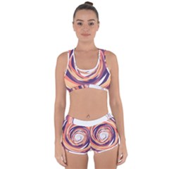Illustration Colorful Yellow Purple Orange Racerback Boyleg Bikini Set