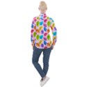 Pattern Illustration Background Abstract Leaves To Dye Women s Long Sleeve Pocket Shirt View2