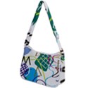 Abstract Pattern Zip Up Shoulder Bag View2