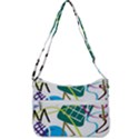 Abstract Pattern Zip Up Shoulder Bag View3