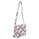 Illustration Abstract-art Diagonal Stripe Stripes Shoulder Bag with Back Zipper View1
