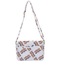 Illustration Abstract-art Diagonal Stripe Stripes Shoulder Bag with Back Zipper View3