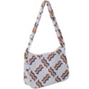 Illustration Abstract-art Diagonal Stripe Stripes Zip Up Shoulder Bag View1