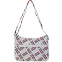Illustration Abstract-art Diagonal Stripe Stripes Zip Up Shoulder Bag View3