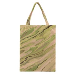 Green Pattern Texture Marble Classic Tote Bag by Wegoenart