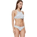 Illustration Marble Texture Marble Painting Banded Triangle Bikini Set View3