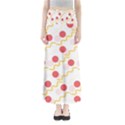 Line Patter Dots Dot Lines Decorative Full Length Maxi Skirt View1