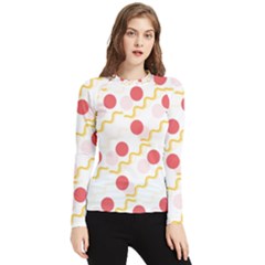 Line Patter Dots Dot Lines Decorative Women s Long Sleeve Rash Guard