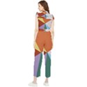 Colorful Paper Art Materials Women s Frill Top Chiffon Jumpsuit View2