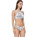 IM Fourth Dimension Black White 34 Banded Triangle Bikini Set View3