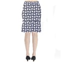 Background Monochrome Geometric Short Mermaid Skirt View2