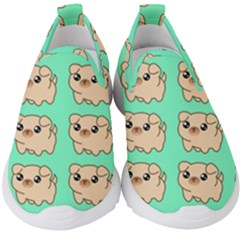 Puppy Pattern Wallpaper Dog Pet Kids  Slip On Sneakers