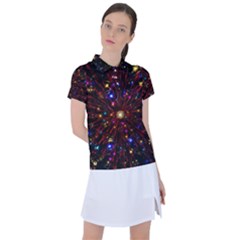 Abstract Background Stars Star Galaxy Wallpaper Women s Polo Tee