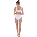 Chicken Dog Flower Sun Pattern Bandaged Up Bikini Top View2